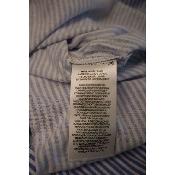 Lauren Ralph Lauren Women's Sz XL 2-Pc Striped Bingham Bermuda Cotton Pajama Set - Picture 6 of 9